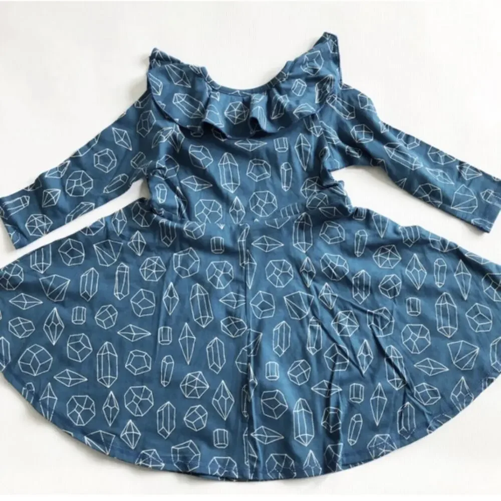 NWT Peas And Queues Geometric Crystal Dress Size 2